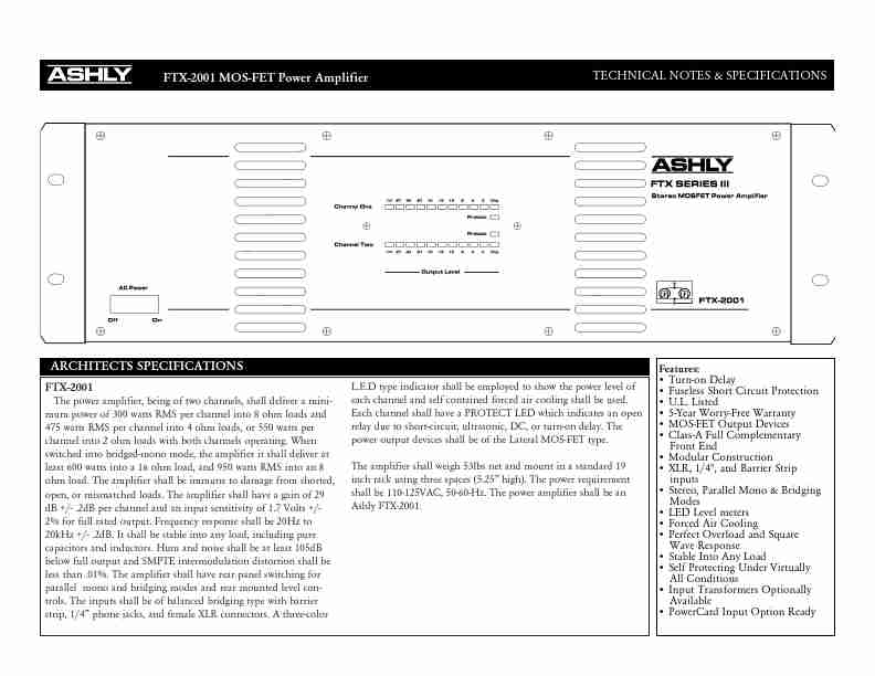 Ashly Stereo System FTX-2001-page_pdf